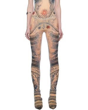 Jean Paul Gaultier フレア ラウンジパンツ - マルチカラー