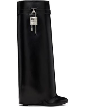 Givenchy Shark Lock Tall Boots - Black