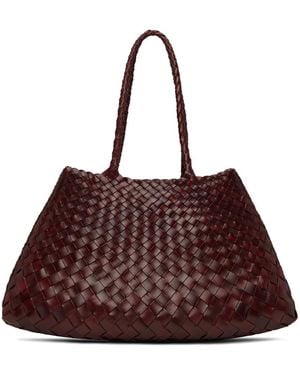 Dragon Diffusion Burgundy Santa Croce Big Tote - Brown