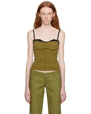 Miaou Green Renzo Tank Top