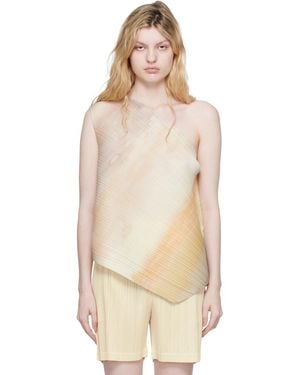 Pleats Please Issey Miyake Sea Bubble Top - Natural