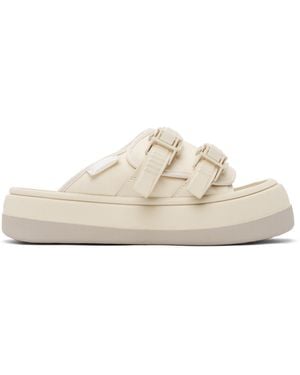 Eytys Ssense Exclusive Off-white Capri Sandals - Black