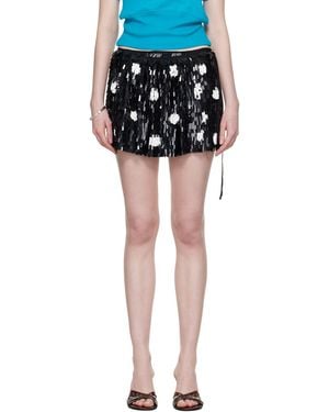 Dries Van Noten Sequinned Miniskirt - Black