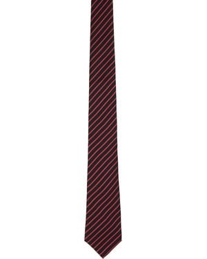 Jean Paul Gaultier Striped Tie - Purple