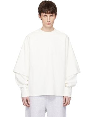 Seventh Off- Raglan Layered Longsleeve T-Shirt - White