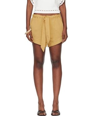 Isabel Marant Tan Birva Shorts - Black