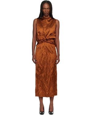 Lanvin Back Cape Maxi Dress - Black