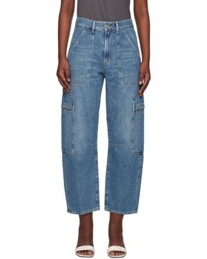 Citizens of Humanity Marcelle Low Slung Easy Cargo Jeans - Blue