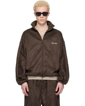 Fear Of God Faux-Suede Fleece Signature Modern Track Jacket - Brown