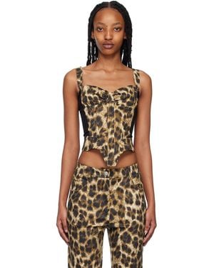 Miaou Brown Deville Tank Top - Black