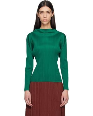 Pleats Please Issey Miyake Monthly Colours November Top - Green