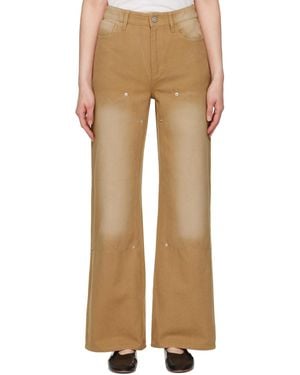 Holzweiler Tan Juno Workwear Pants - Natural