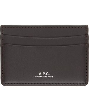 A.P.C. André Card Holder - Black