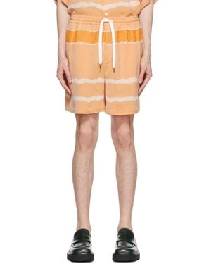 Cmmn Swdn Orange Enzo Shorts - Multicolour