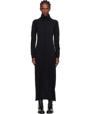 Y-3 Hooded Knit' Maxi Dress - Black