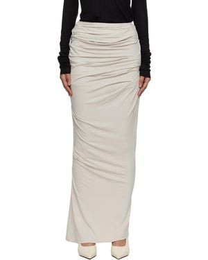 Entire studios Off- Drape Maxi Skirt - Black
