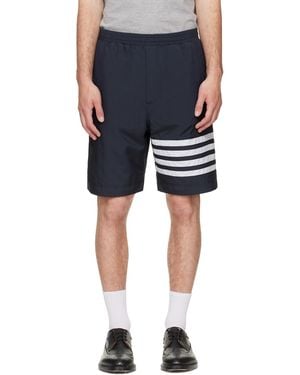 Thom Browne Ripstop 4-Bar Track Shorts - Blue