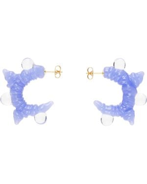 Levens Jewels Spike Hoop Earrings - Black