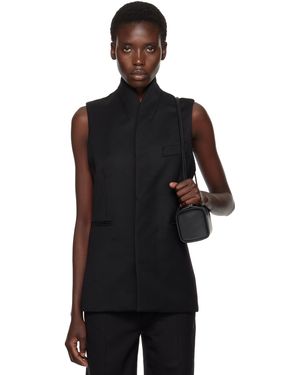 AARON ESH Shawl Lapel Vest - Black