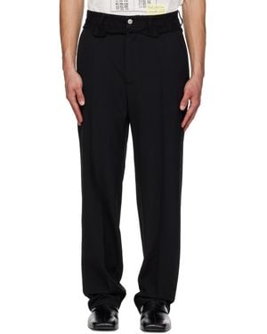 MM6 by Maison Margiela Replaced Waist Trousers - Black