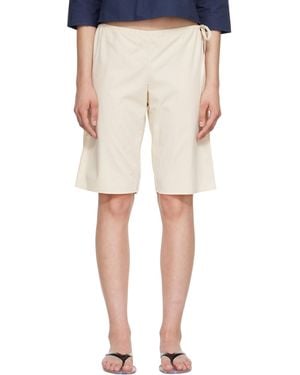 Brooke Callahan Tie Shorts - Natural