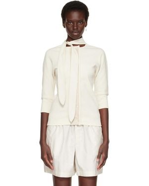 Lemaire Off- Ascot T-Shirt - Natural