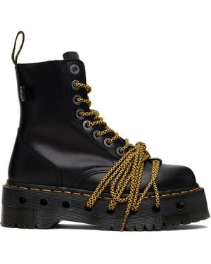 Dr. Martens Jadon Xl Leather Platform Boots - Black