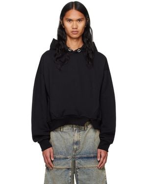 Spencer Badu Embroidered Pangia Fleece Zip Hoodie - Black