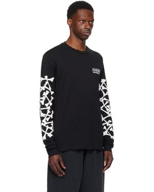 新品 AMIRI BONES STACKED LONG SLEEVE TEE S AMIRI BONES STACKED LONG SLEEVE TEE | REVERSIBLE