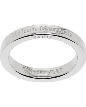 Maison Margiela Logo Reference Ring - Metallic
