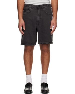 Aape By A Bathing Ape 'Aapenow' Denim Shorts - Black