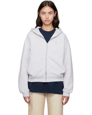 Acne Studios Zipper Hoodie - White