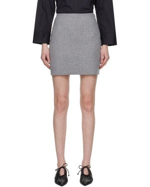 By Malene Birger Chambray Miniskirt - Black