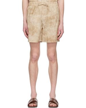 LE17SEPTEMBRE Tie-Dye Shorts - Natural