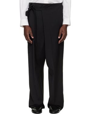 Fear Of God Easy Care Wool Wrap Trousers - Black