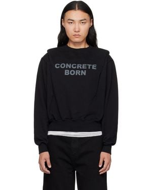 Han Kjobenhavn ブラック Collared クルーネック スウェットシャツ