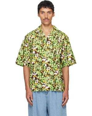 Marni Pop Flowers Print Shirt - Green