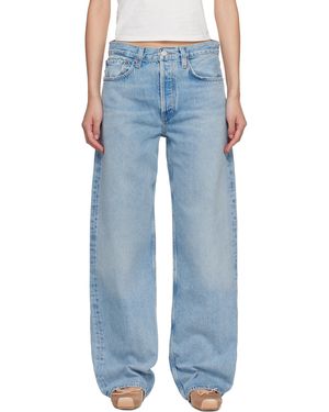 Agolde Jean Arc Bleu À Taille Mi-Haute