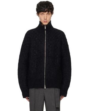 Jil Sander Zip-Up Jumper - Blue