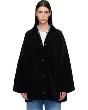 TOTEME Cord Overshirt Chore Jacket - Black