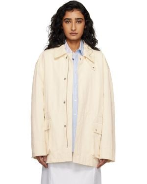 DUNST Off- Cotton Chore Jacket - Natural