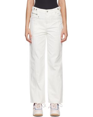 Feng Chen Wang Deconstructed Jeans - White