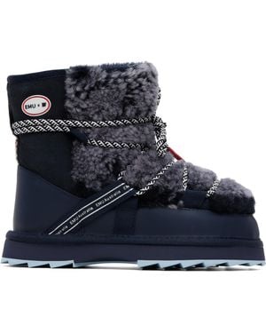 EMU We Norwegian Edition Blurred Teddy Boots - Blue