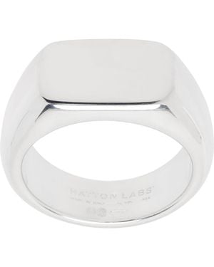 Hatton Labs Bombe Signet Ring - White