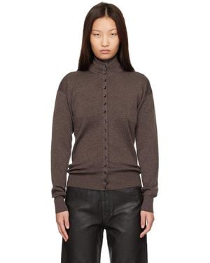 Lemaire Buttoned Cardigan - Brown
