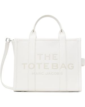 Marc Jacobs ホワイト The Leather Medium トートバッグ