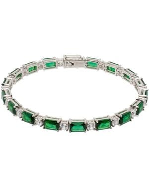 Hatton Labs Emerald Cut Tennis Bracelet - Green
