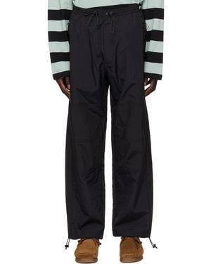 Uniform Bridge Panelled Trousers - Black