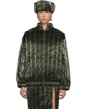 Nicklas Skovgaard Blouson Cecilia Vert Exclusif À Ssense - Noir