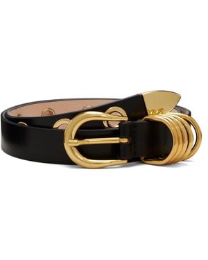 DEHANCHE Hollyhock 10 Rivet Belt - Black